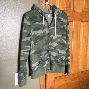 NWOT Old Navy Camo Zip-Up Hoodie